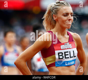 LONDON, ENGLAND. JULY 21: Alexandra Bell of Great Britain and Northern Ireland  Competing in 800M Women during Day Two of IAAF Diamond League the Mull Stock Photo