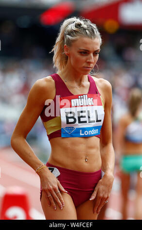 LONDON, ENGLAND. JULY 21: Alexandra Bell of Great Britain and Northern Ireland  Competing in 800M Women during Day Two of IAAF Diamond League the Mull Stock Photo