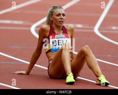 LONDON, ENGLAND. JULY 21: Alexandra Bell of Great Britain and Northern Ireland  Competing in 800M Women during Day Two of IAAF Diamond League the Mull Stock Photo