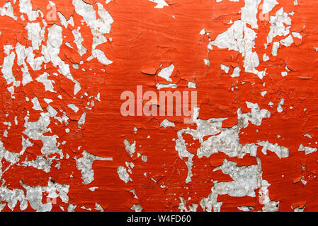 Old paint. Texture of cracked paint on iron Stock Photo