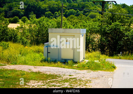 transformer house of the electricity supplier Stock Photo
