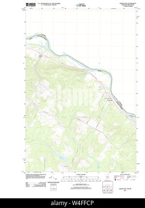 Maine USGS Historical Map Grand Isle 20110831 TM Restoration Stock Photo