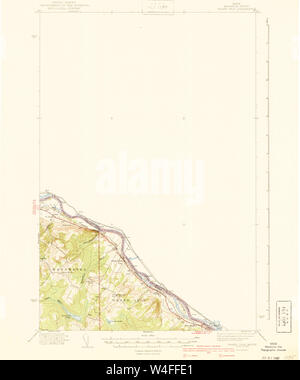 Maine USGS Historical Map Grand Isle 460438 1940 62500 Restoration Stock Photo