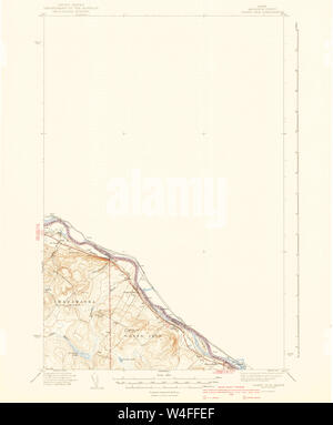 Maine USGS Historical Map Grand Isle 460439 1940 62500 Restoration Stock Photo