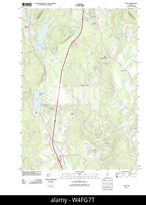 Maine USGS Historical Map Gray 20110825 TM Restoration Stock Photo