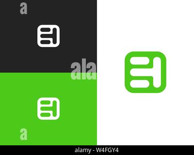Stylized number three logo, vector sign number 3 Stock Vector