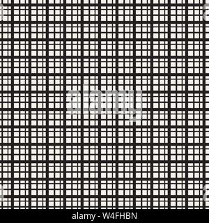 Background of seamless plaid pattern. Vector illustration. Stock Vector