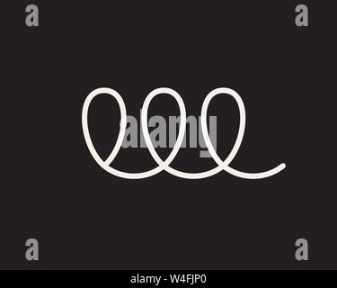 Abstract letter W logo for business, company or clothing Stock Vector