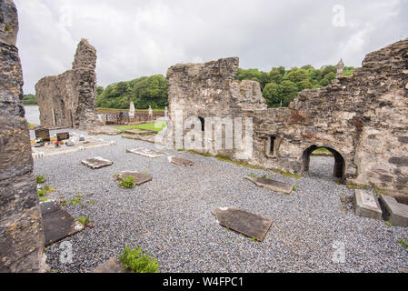 The Old Abbey Graveyard Donegal Town Stock Photo