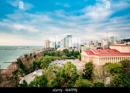 Sochi city. Winter Theater, Theater Square Stock Photo