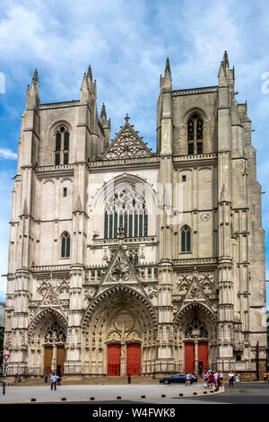 The Cathedral Saint-Pierre of Nantes. Loire-Atlantique. Pays de la Loire. France Stock Photo