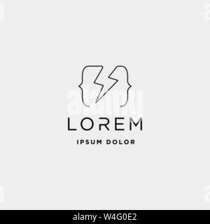 coding flash logo design vector programmer thunder symbol icon Stock Vector