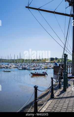 Looking over the marina in Kinsale, County Cork, Ireland, Stock Photo