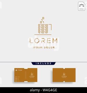 internet cafe logo design vector binary technology symbol icon Stock Vector
