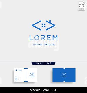 home code logo design vector office coder symbol icon Stock Vector