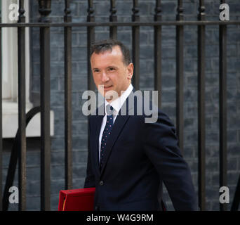 Downing Street, London, UK. 23rd July 2019. Government ministers arrive in Downing Street for final cabinet meeting before Boris Johnson is announced as new PM. Alun Cairns, Secretary of State for Wales, arriving. Credit: Malcolm Park/Alamy Live News. Stock Photo