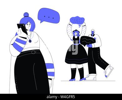 Technical support - modern colorful flat design style illustration Stock Vector