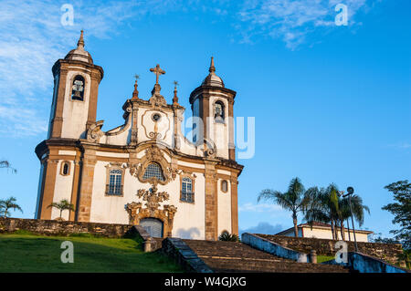 Nossa Senhora do Carmo church in Outo Preto, Minas Gerais, Brazil Stock Photo
