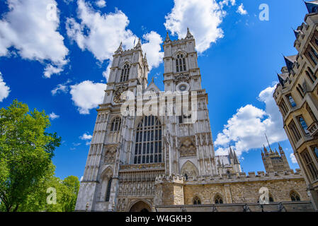 Westminster Abbey, the most famous church in London, England Stock Photo