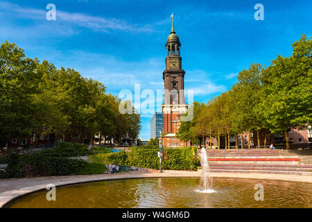 St. Michaelis Church, Hamburg, Germany Stock Photo