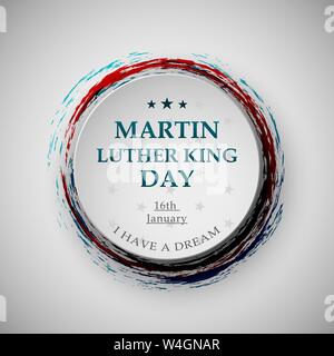 Martin Luther King day vector illustration for posters Stock Vector