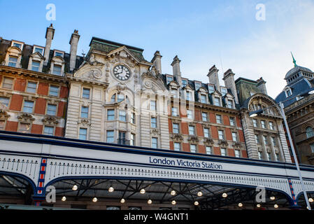 Victoria railway station in London, United Kingdom Stock Photo