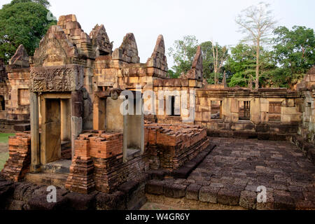 Thailand, Buriram Province, Khmer Temple, Prasat Muang Tam Stock Photo