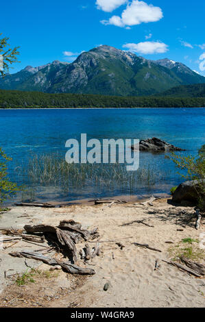 Beautiful mountain lake in the Los Alerces National Park, Chubut, Argentina, South America Stock Photo