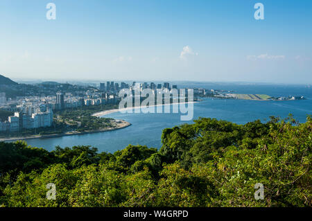 View from the Sugarloaf Mountain over Rio de Janeiro, Brazil Stock Photo