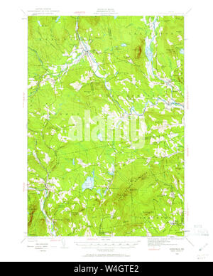 Maine USGS Historical Map Kingfield 460535 1930 62500 Restoration Stock Photo