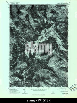 Maine USGS Historical Map Kingfield 806820 1977 24000 Restoration Stock Photo