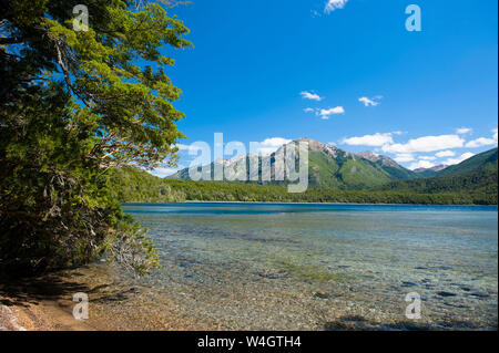 Beautiful mountain lake in the Los Alerces National Park, Chubut, Argentina, South America Stock Photo