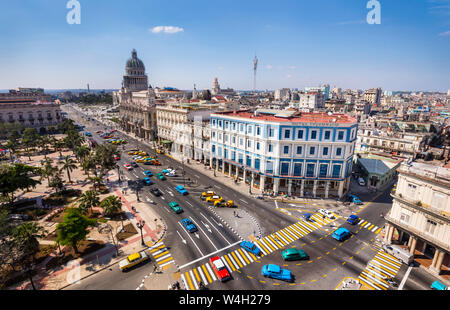 View to the city from above, Havana, Cuba Stock Photo