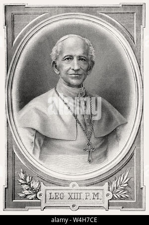 Leo XIII (1810-1903). Italian Pope (1878-1903), named Vincenzo ...