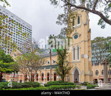 St. John's Cathedral, Central district, Hong Kong Island, Hong Kong, China Stock Photo