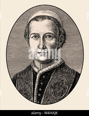 Pope Leo XII, pope from 28 September 1823 to his death in 1829 Stock Photo