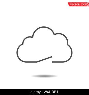 Cloud symbol icon. Manage data storage concept Stock Vector