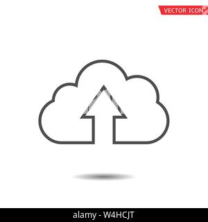 Cloud icon. Upload symbol concept Vector illustration Stock Vector