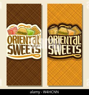 Vector vertical banners for Oriental Sweets Stock Vector