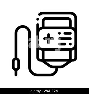 Volunteers Support Bottle Vector Thin Line Icon Stock Vector