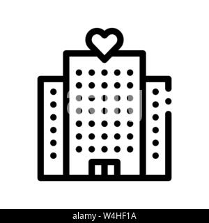 Volunteers Support Building Vector Thin Line Icon Stock Vector