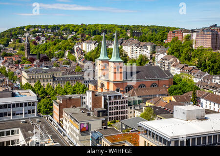 Wuppertal Elberfeld, panoramic view over the northern city centre, Germany Stock Photo