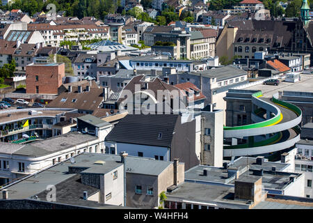 Wuppertal Elberfeld, panoramic view over the northern city centre, Germany Stock Photo