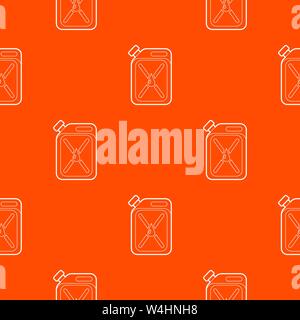 Jerrycan pattern vector orange Stock Vector