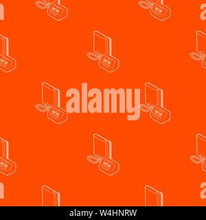 Tonometer pattern vector orange Stock Vector