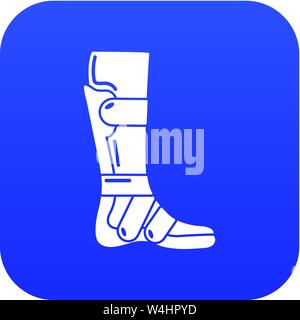 Leg in retainer icon, simple style. Stock Vector