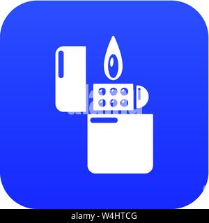 Lighter icon, simple black style Stock Vector