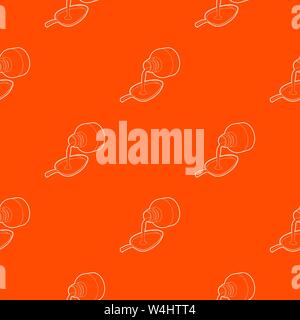 Medical syrup pattern vector orange Stock Vector