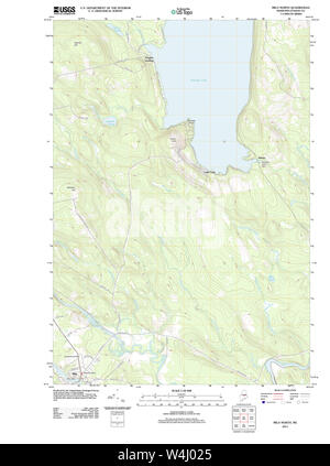 Maine USGS Historical Map Milo North 20111207 TM Restoration Stock Photo