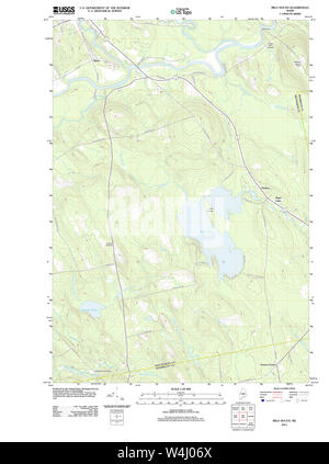 Maine USGS Historical Map Milo South 20110902 TM Restoration Stock Photo